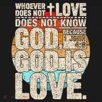 Vintage Bible Verse 1 John 4 8 God Is Love T-Shirt thumb 7