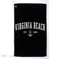 Virginia Beach Virginia Great Gift Cute Gift And Sweater Golf Towel thumb 0