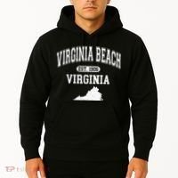 Virginia Beach Virginia Est 1906 Varsity Hoodie thumb 2