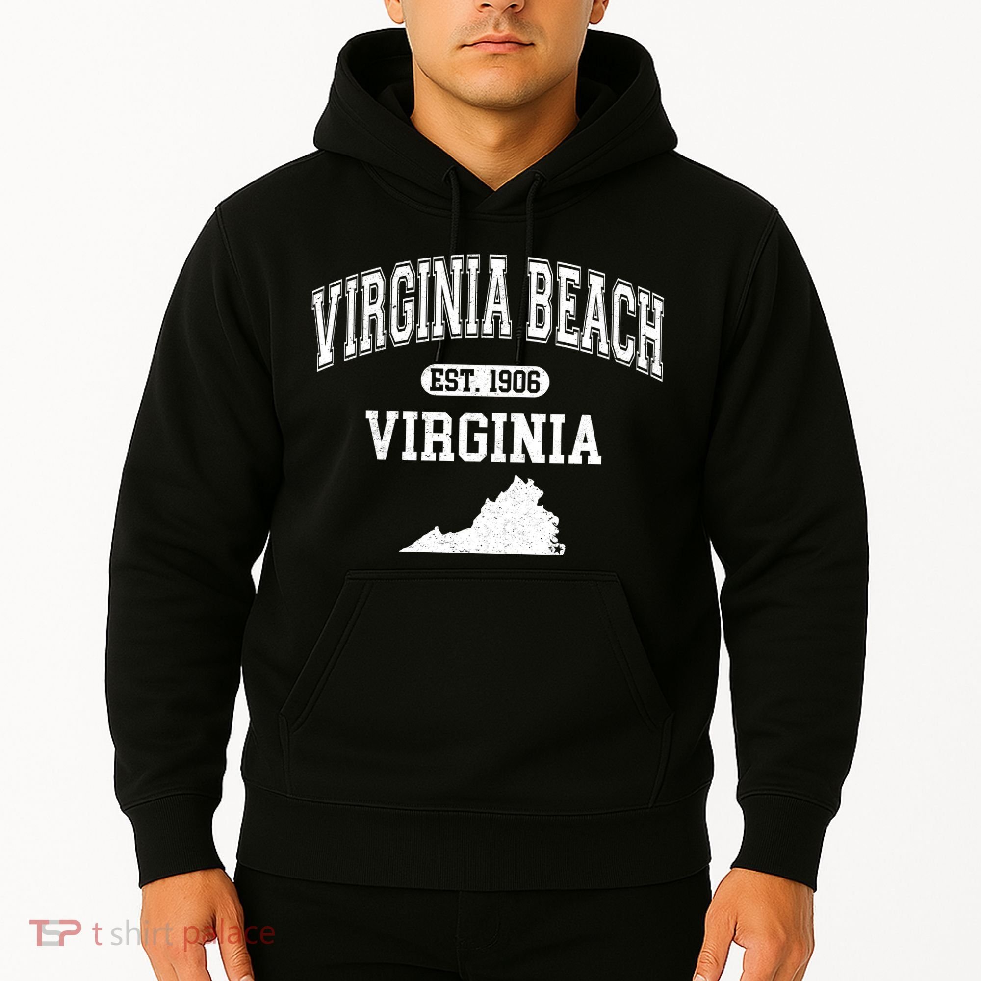 Virginia Beach Virginia Est 1906 Varsity Hoodie