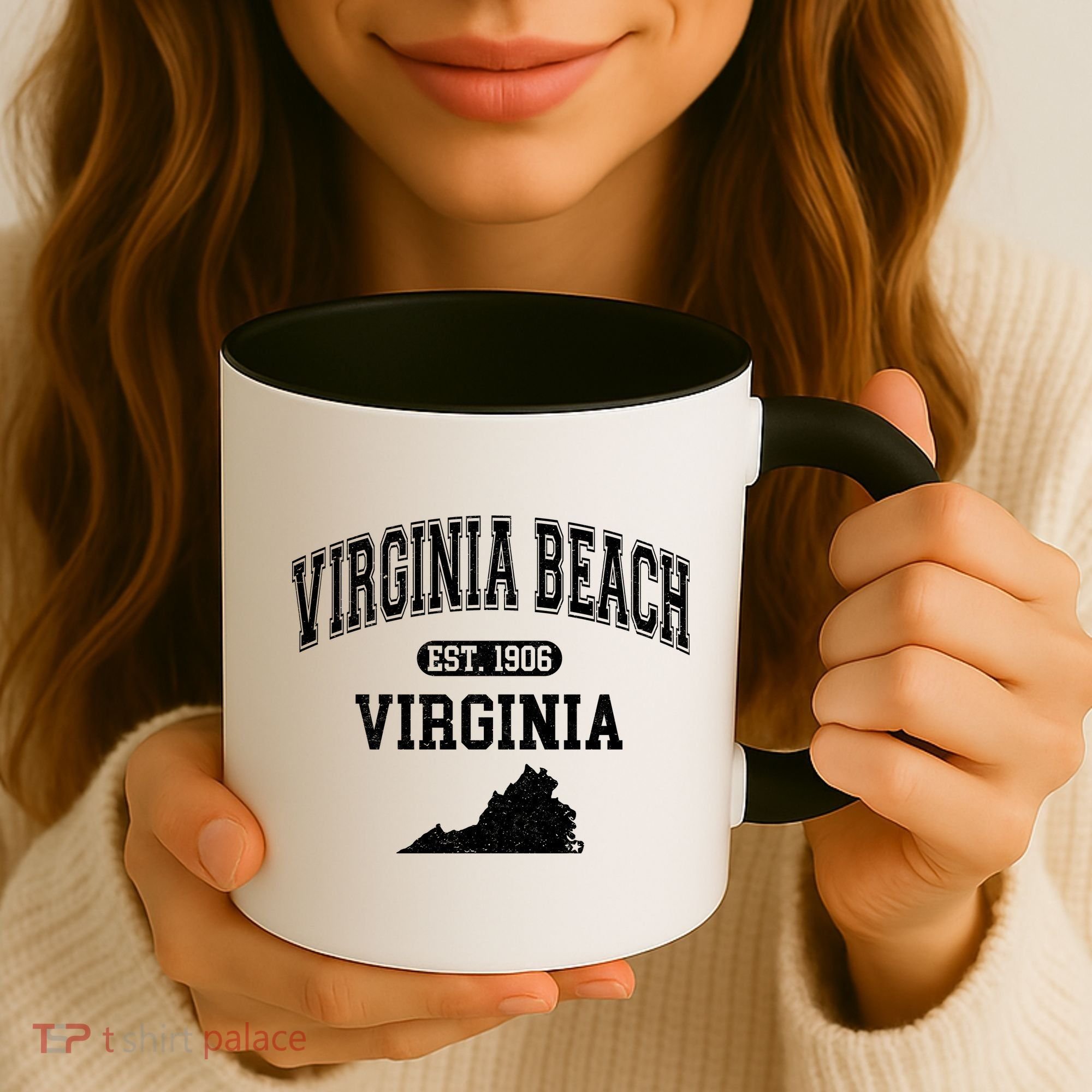 Virginia Beach Virginia Est 1906 Varsity Coffee Mug