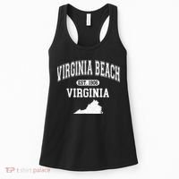 Virginia Beach Virginia Est 1906 Varsity Women's Tank Top thumb 0