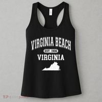 Virginia Beach Virginia Est 1906 Varsity Women's Tank Top thumb 3