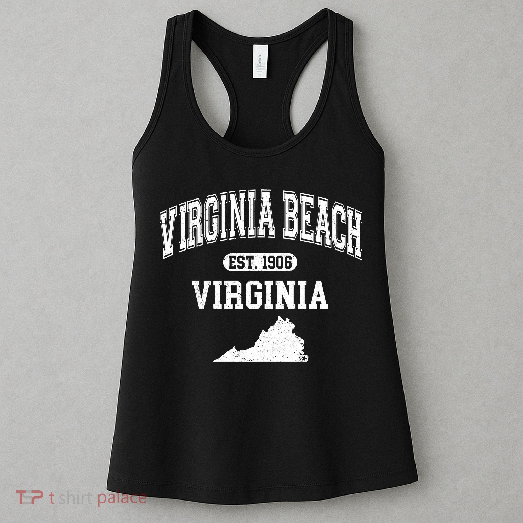 Virginia Beach Virginia Est 1906 Varsity Women's Tank Top