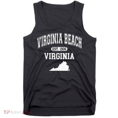Virginia Beach Virginia Est 1906 Varsity Tank Top
