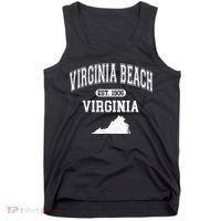 Virginia Beach Virginia Est 1906 Varsity Tank Top thumb 0