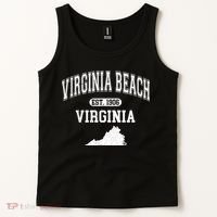 Virginia Beach Virginia Est 1906 Varsity Tank Top thumb 2