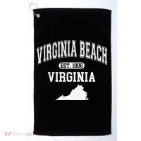 Virginia Beach Virginia Est 1906 Varsity Golf Towel thumb 0