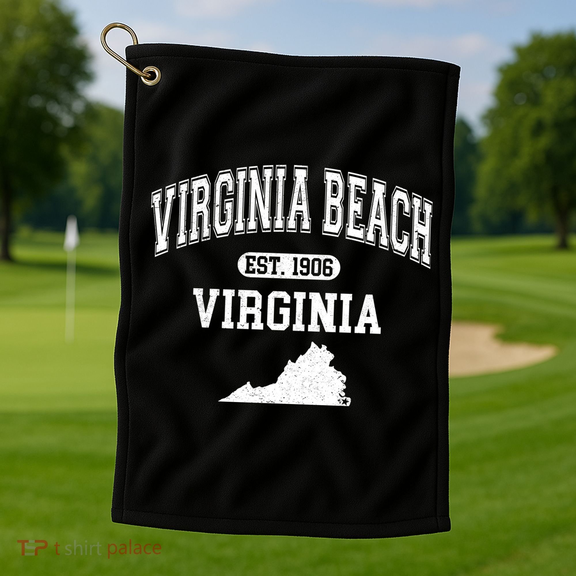 Virginia Beach Virginia Est 1906 Varsity Golf Towel