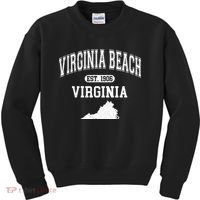 Virginia Beach Virginia Est 1906 Varsity Kids Sweatshirt thumb 0