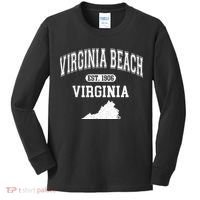 Virginia Beach Virginia Est 1906 Varsity Kids Long Sleeve Shirt thumb 0