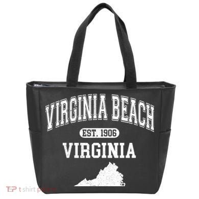 Virginia Beach Virginia Est 1906 Varsity Tote Bag
