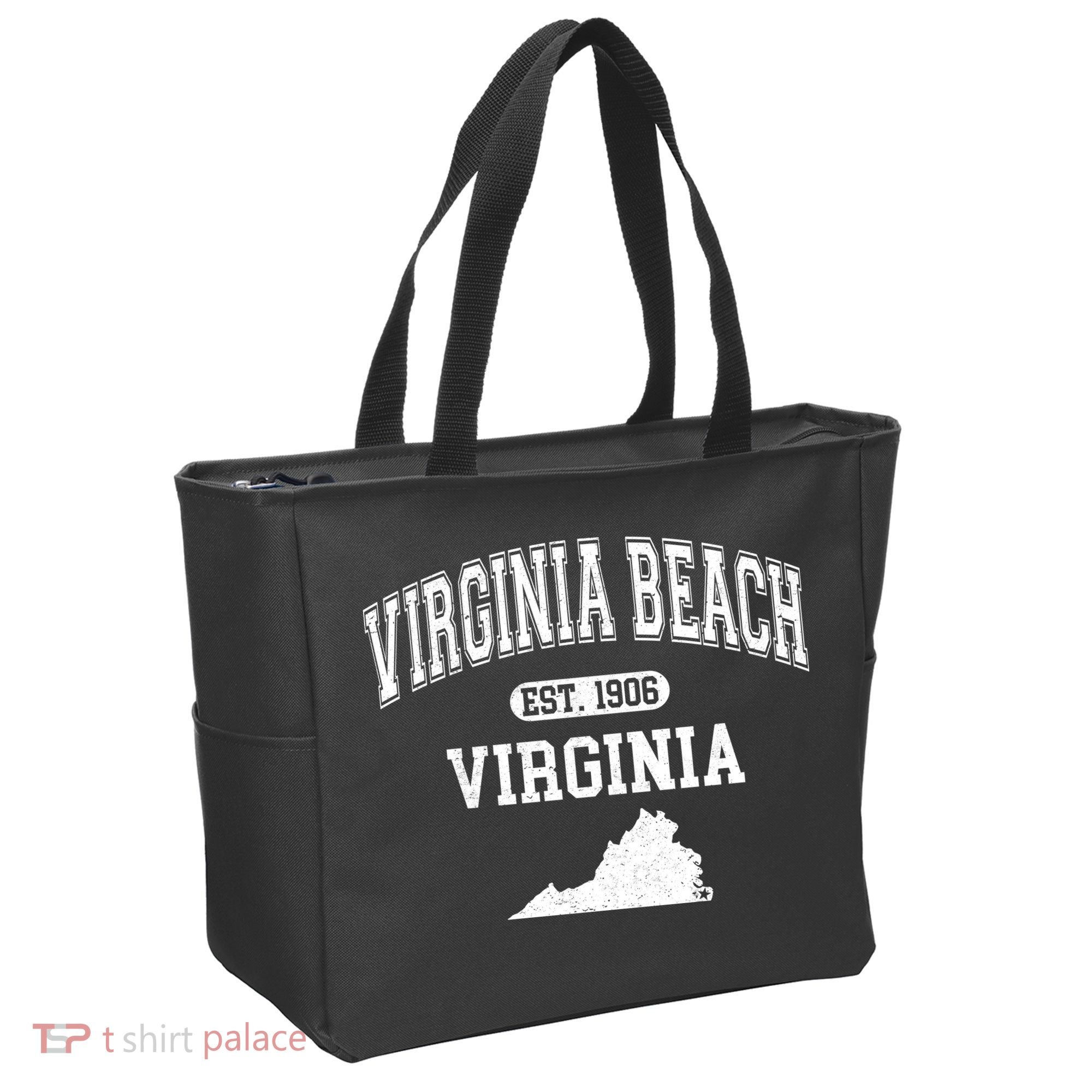 Virginia Beach Virginia Est 1906 Varsity Tote Bag