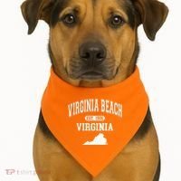 Virginia Beach Virginia Est 1906 Varsity USA-Made Doggie Bandana thumb 1
