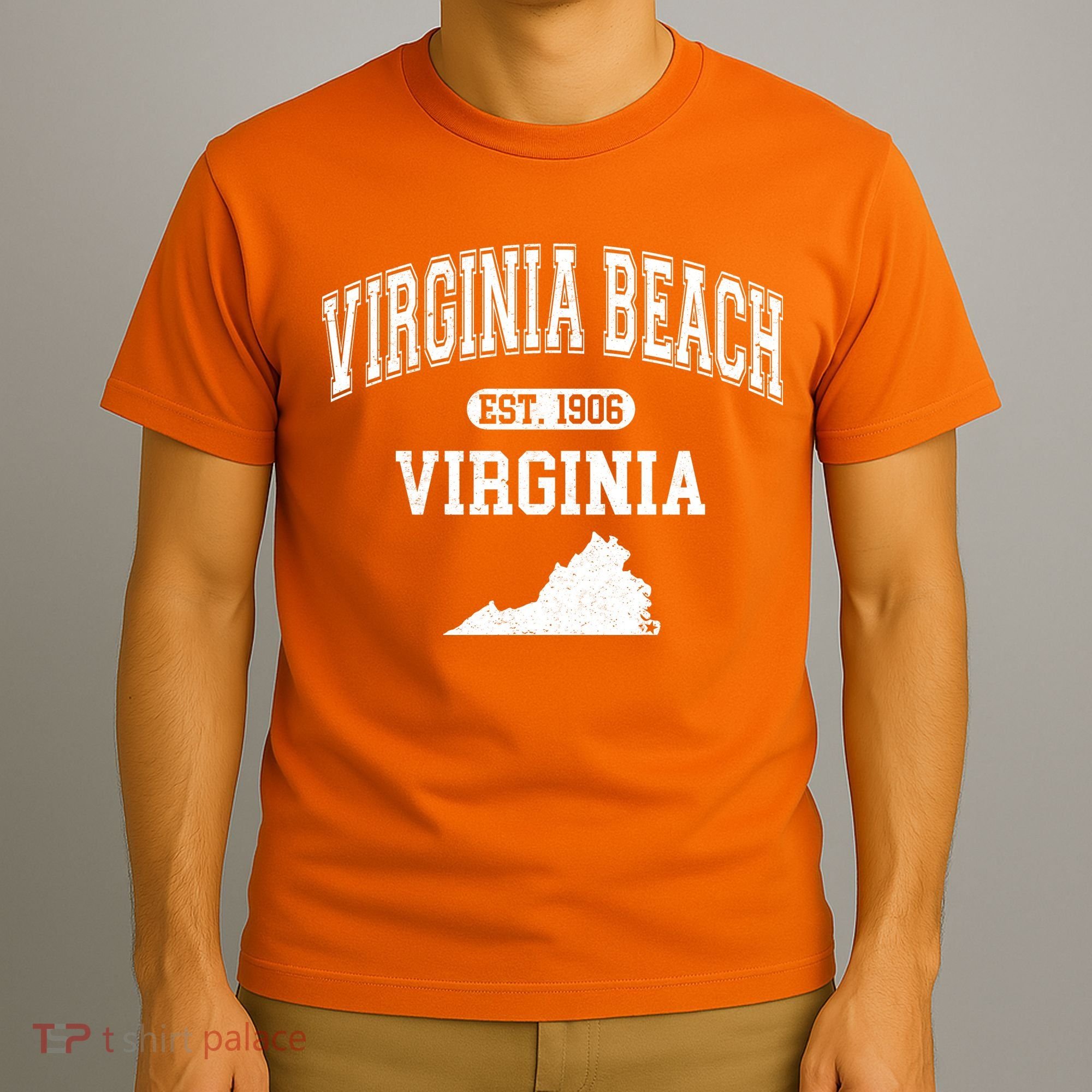 Virginia Beach Virginia Est 1906 Varsity T-Shirt