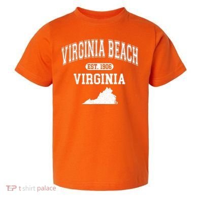 Virginia Beach Virginia Est 1906 Varsity Toddler T-Shirt