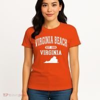 Virginia Beach Virginia Est 1906 Varsity Women's T-Shirt thumb 4