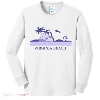 Virginia Beach Kids Long Sleeve Shirt