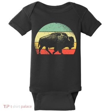 Vintage Buffalo Baby Bodysuit