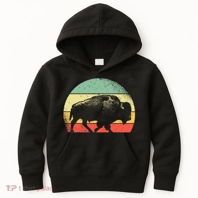 Vintage Buffalo Kids Hoodie