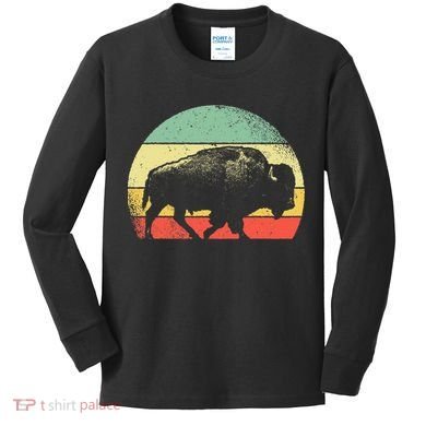Vintage Buffalo Kids Long Sleeve Shirt