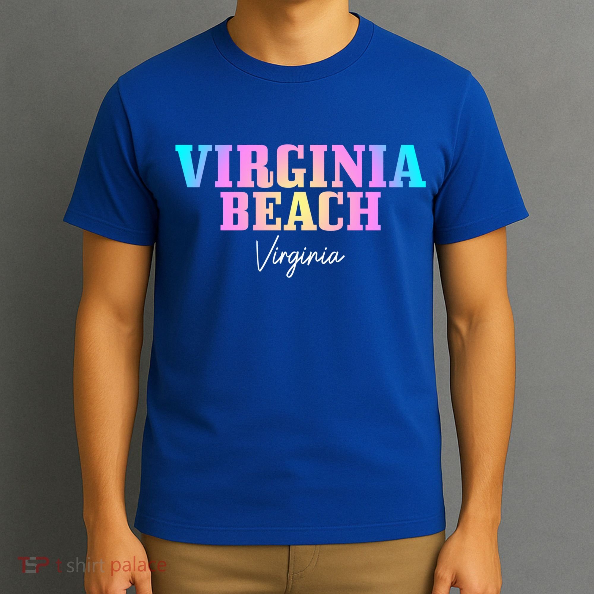 Virginia Beach Virginia Vintage Tie Dye Retro Vacation Gift T-Shirt