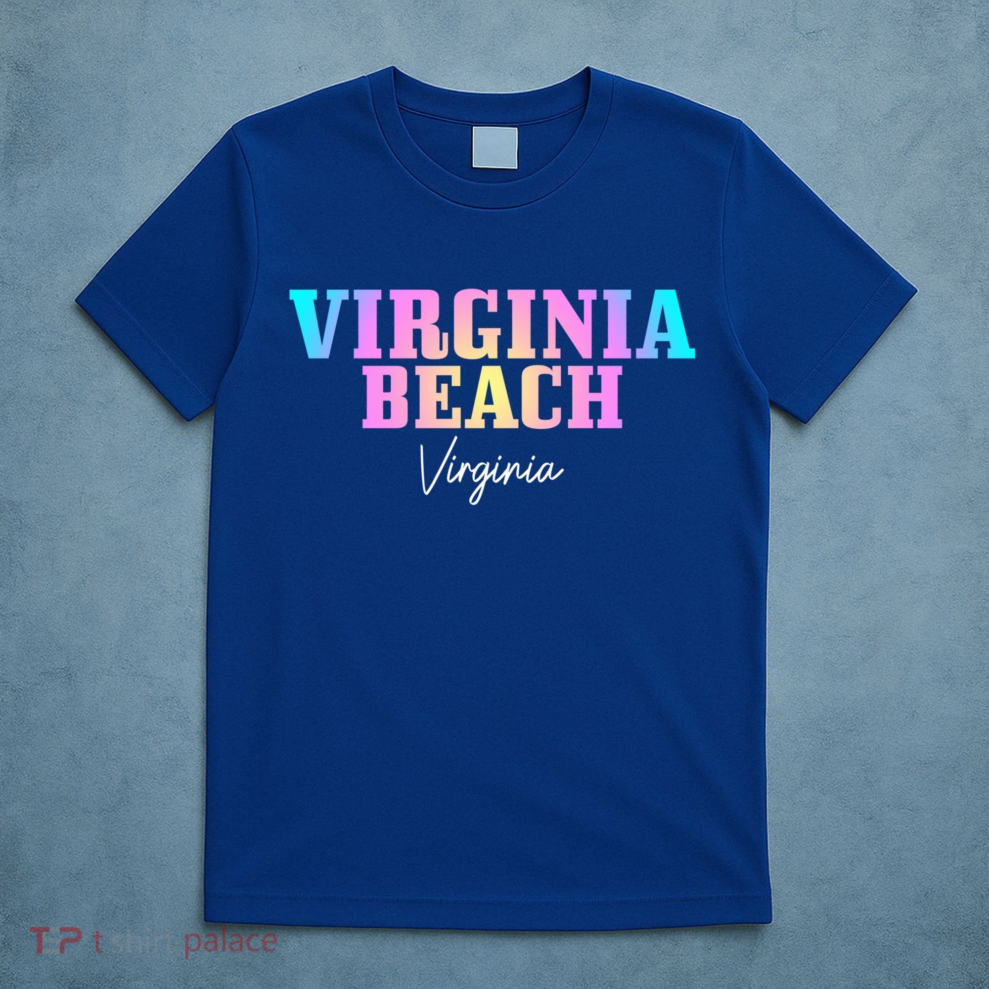 Virginia Beach Virginia Vintage Tie Dye Retro Vacation Gift T-Shirt