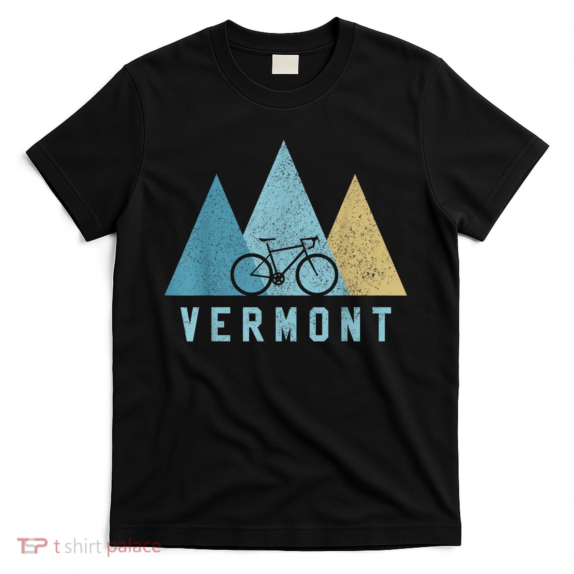 Vermont Bike Vintage Cycling Mountains MTB Bicycle Gift T-Shirt