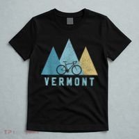 Vermont Bike Vintage Cycling Mountains MTB Bicycle Gift T-Shirt thumb 5
