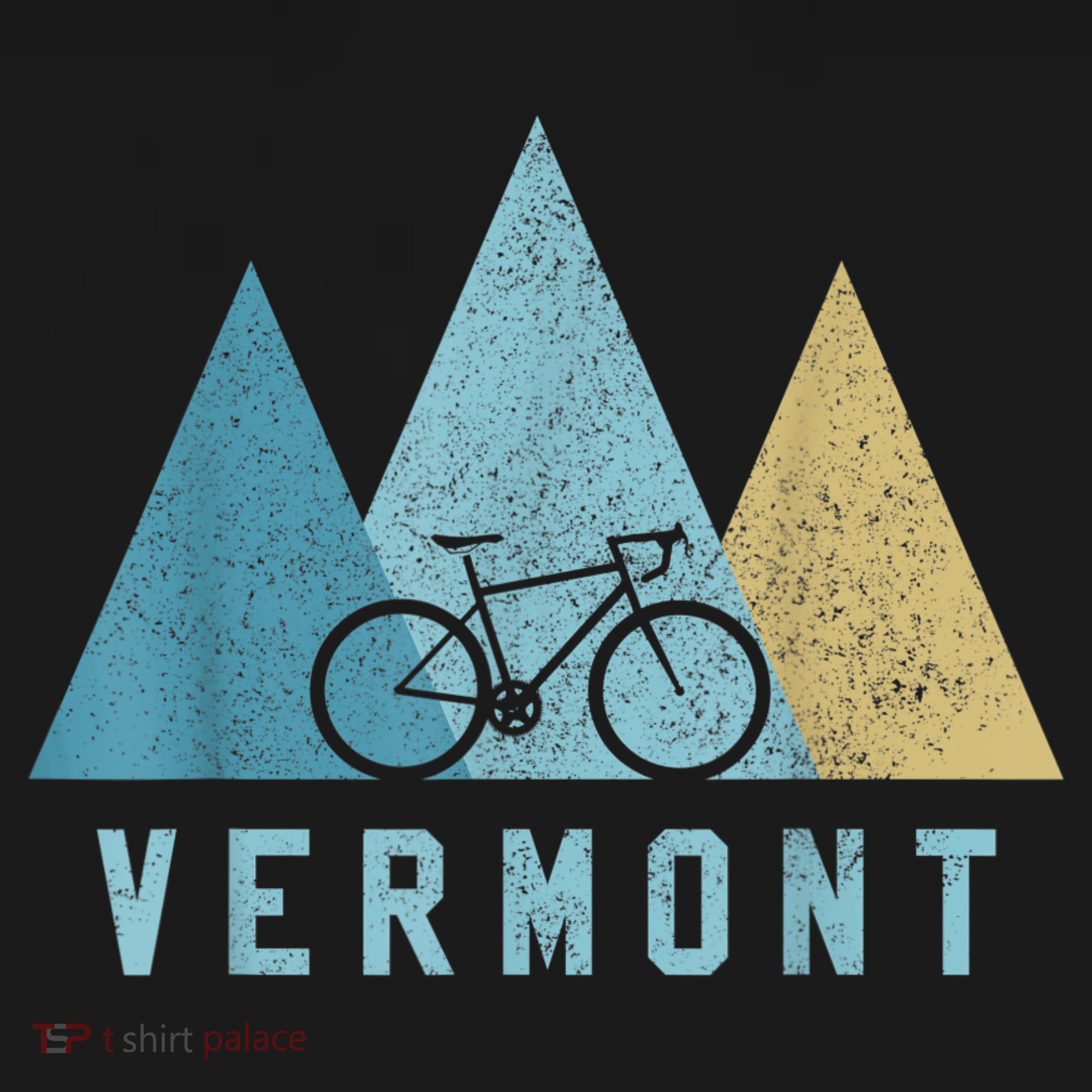 Vermont Bike Vintage Cycling Mountains MTB Bicycle Gift T-Shirt
