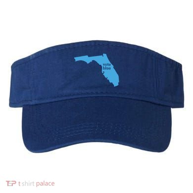 Vote Blue Voting Democratic Florida Cute Gift Visor