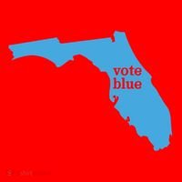 Vote Blue Voting Democratic Florida Cute Gift Santa Hat thumb 1