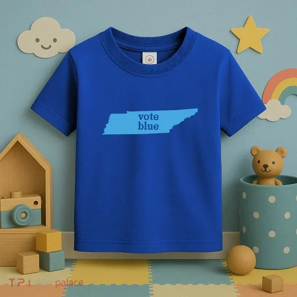 Vote Blue Voting Democratic Tennessee Cool Gift Toddler T-Shirt