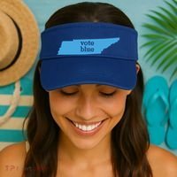Vote Blue Voting Democratic Tennessee Cool Gift Visor thumb 2
