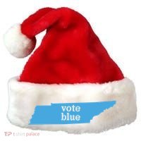 Vote Blue Voting Democratic Tennessee Cool Gift Santa Hat thumb 0