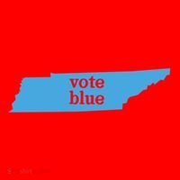 Vote Blue Voting Democratic Tennessee Cool Gift Santa Hat thumb 1