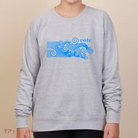 Vote Blue Wave Political Civic Action Women's Sweatshirt thumb 0
