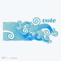 Vote Blue Wave Political Civic Action Visor thumb 3