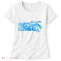 Vote Blue Wave Political Civic Action Women's T-Shirt thumb 0
