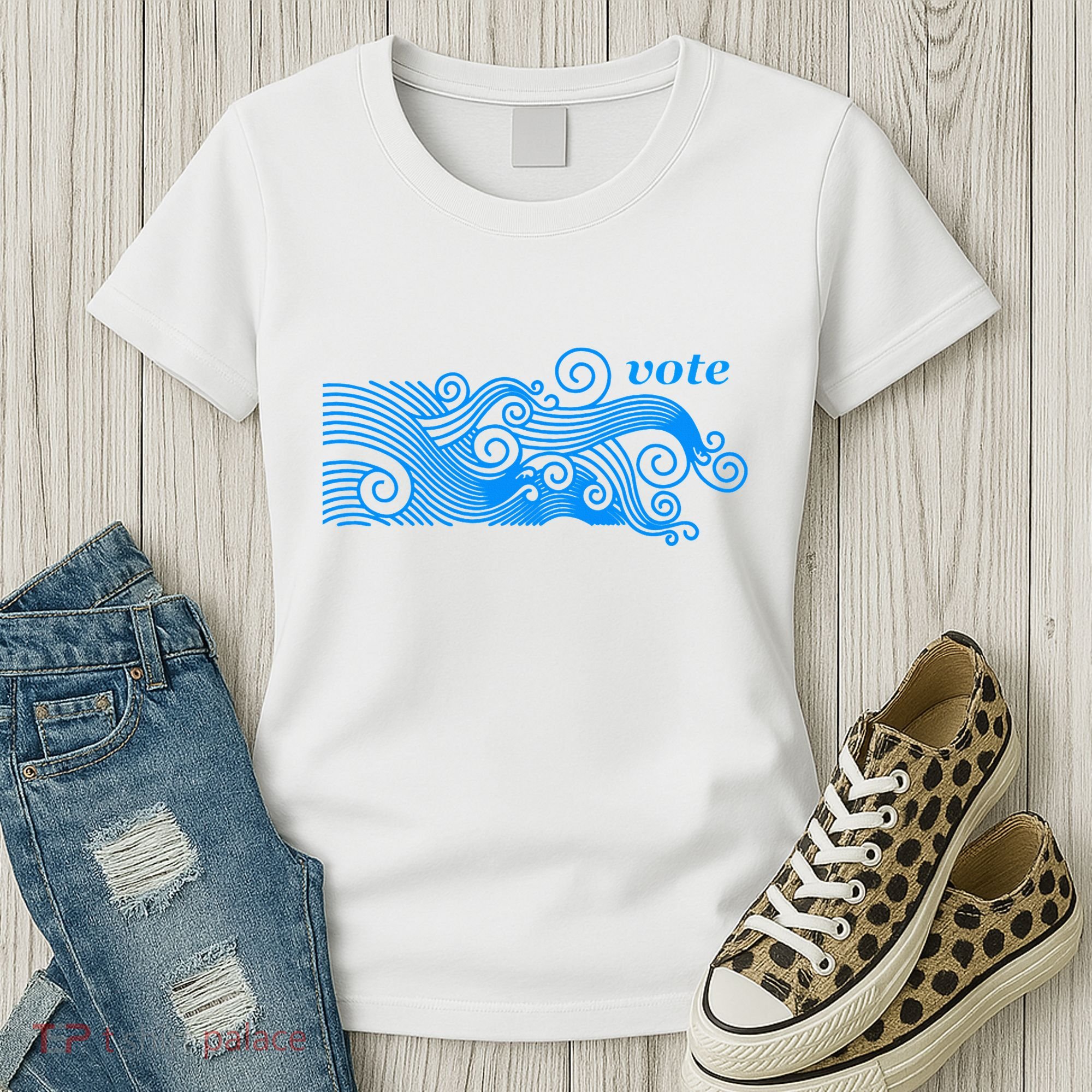 Vote Blue Wave Political Civic Action Women's T-Shirt