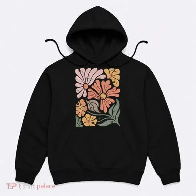 Vintage Boho Wildflower  Hoodie
