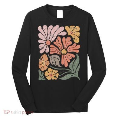 Vintage Boho Wildflower  Long Sleeve Shirt