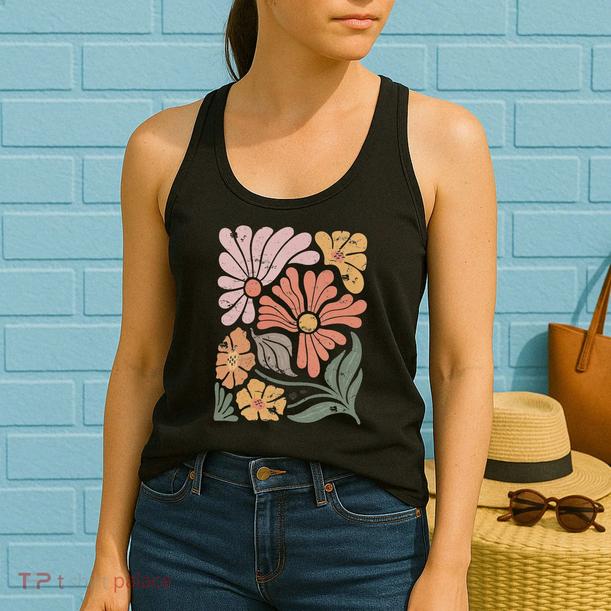Vintage Boho Wildflower  Women's Tank Top