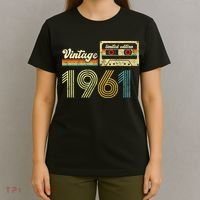 vintage cassette 1961 Retro Birthday 62nd Dad Birthday Gift Grandpa Birthday T-Shirt thumb 4