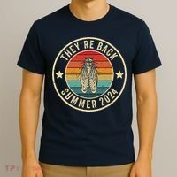 Vintage Cicada 2024 They Are Back Summer 2024 T-Shirt thumb 3