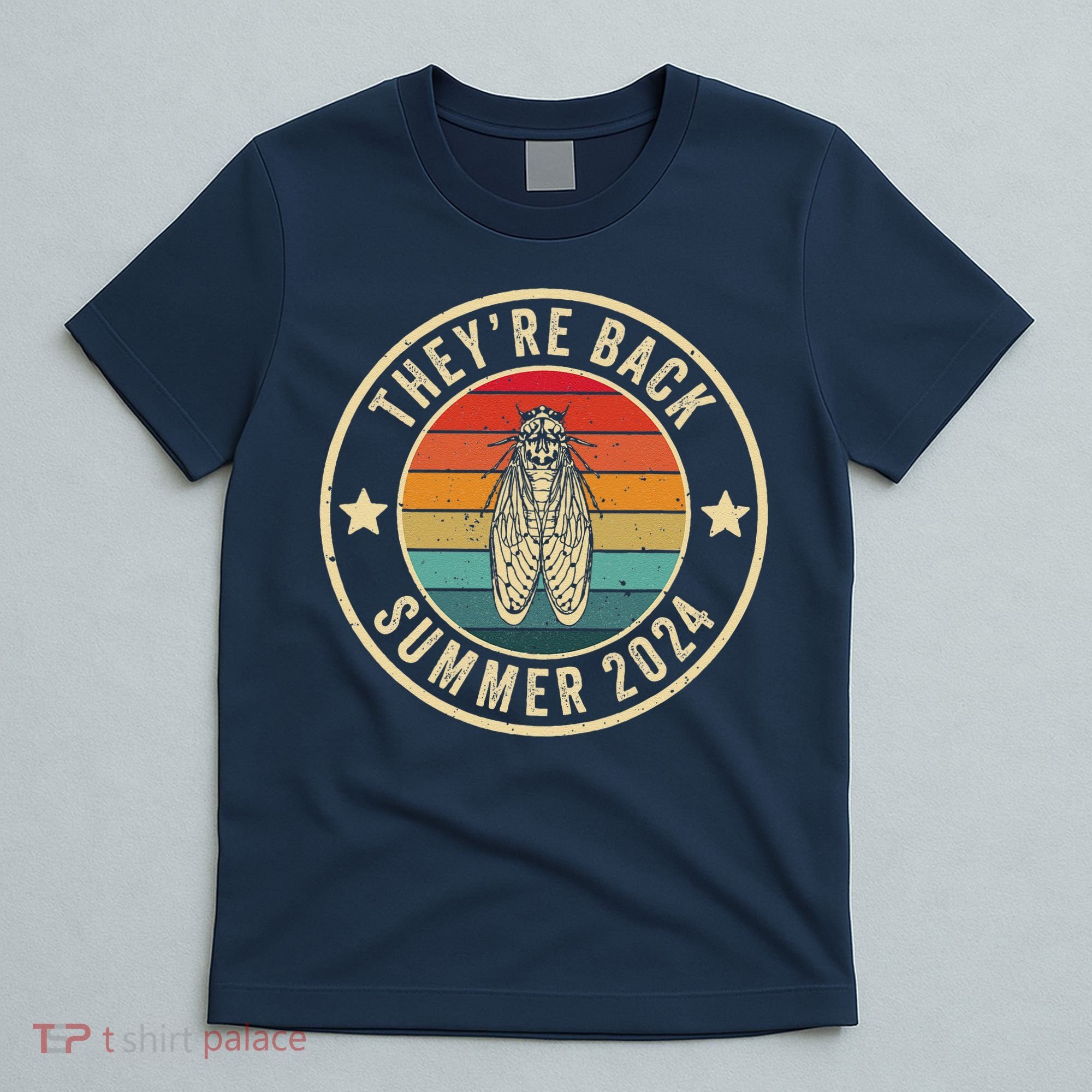 Vintage Cicada 2024 They Are Back Summer 2024 T-Shirt