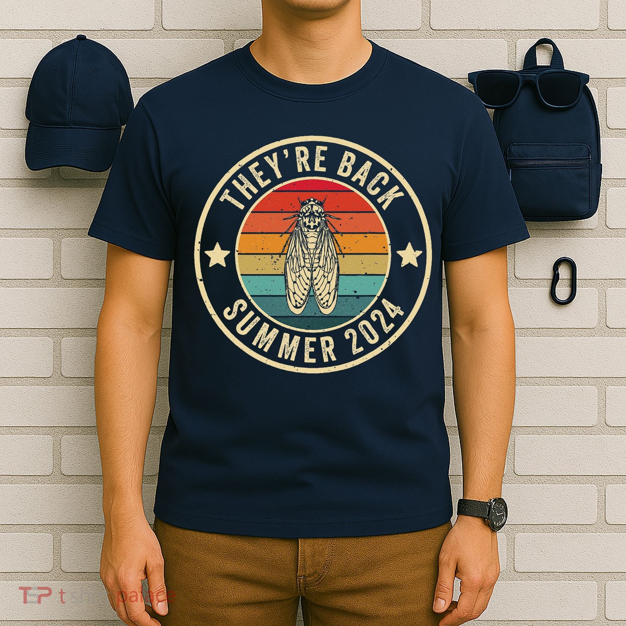 Vintage Cicada 2024 They Are Back Summer 2024 T-Shirt