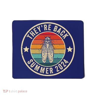 Vintage Cicada 2024 They Are Back Summer 2024 Mousepad