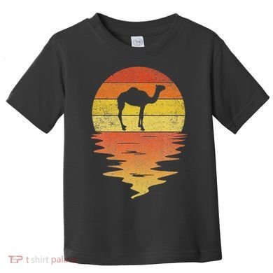 Vintage Camel 70s Vintage Retro Sunset Camel Toddler T-Shirt