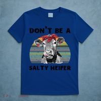 Vintage Cow Bandana Don't Be A Salty Heifer Western Farmer Gift T-Shirt thumb 5